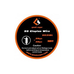 GEEKVAPE Resistenza SS Clapton Wire SS316l (26ga+30ga)